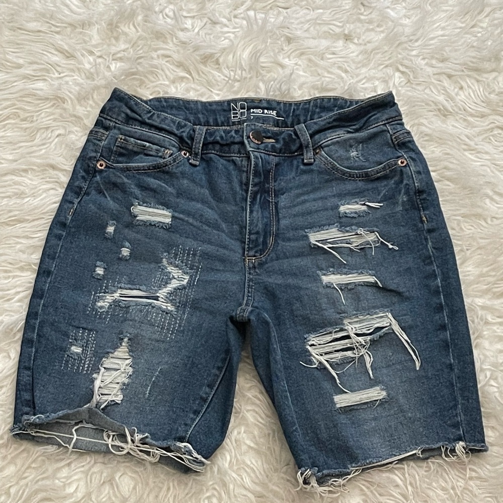 No Boundaries Blue Jean Shorts